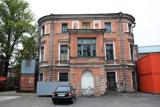 П. Я. Штелин. Усадьба графа Строганова. Гравюра. Санкт-Петербург 1768 год.