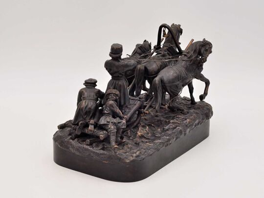 Евгений Напс. Тройка зимой. Санкт-Петербург. 1880 год.